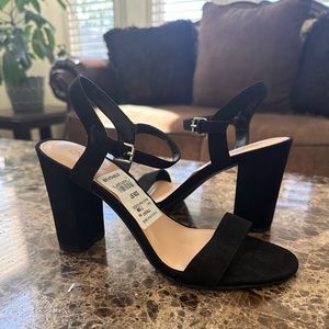 Nordstrom Abound Suede Block Heel Ankle Strap Sandals